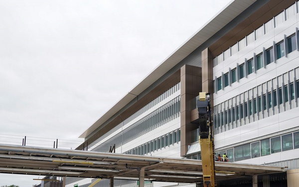 Construction continues on the Louisville Medical Center May 6, 2026
