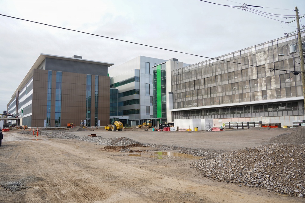 Construction continues on the Louisville Medical Center May 6, 2026