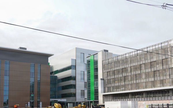 Construction continues on the Louisville Medical Center May 6, 2026