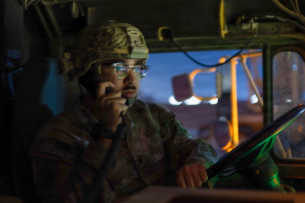 U.S. Army Soldiers Conduct Operations in the Middle East