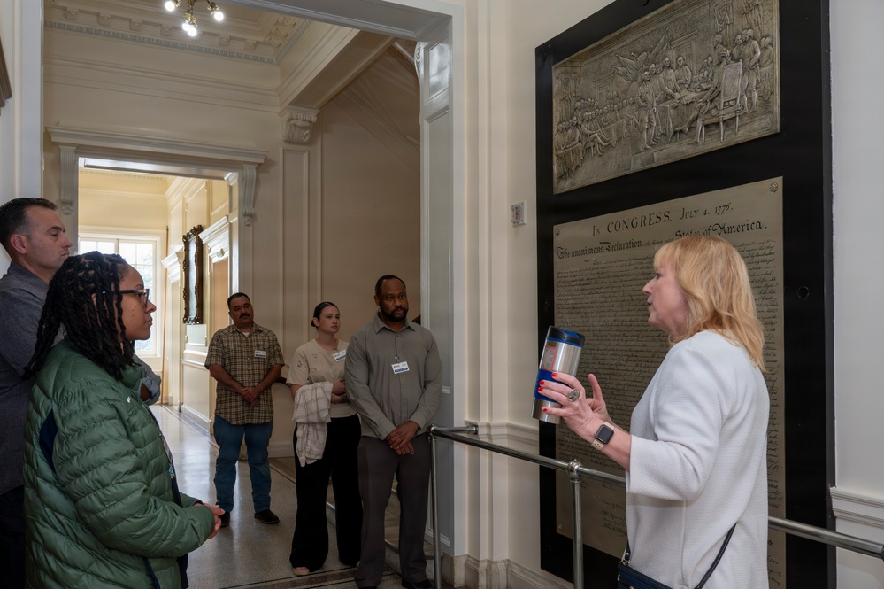 Navy Medicine Fiscal Year 2025 Sailor of the Year Daughters of the American Revolution Museum tour