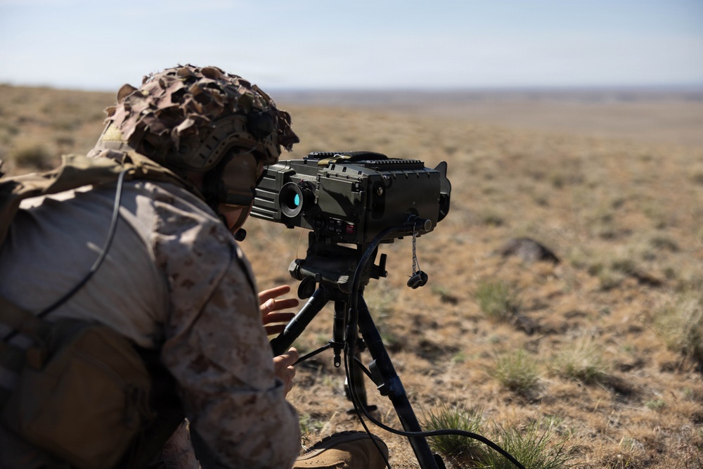 Marines coordinate close air support during Exercise Garnet Rattler