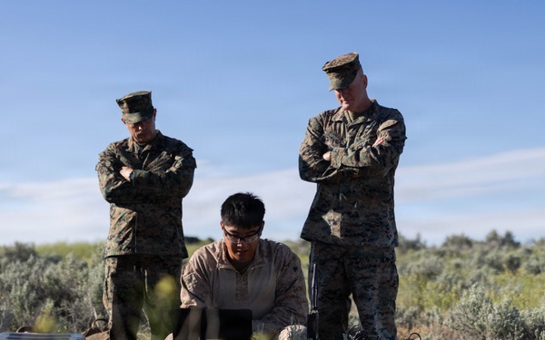 U.S. Marines coordinate close air support during Exercise Garnet Rattler