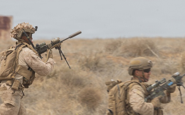 U.S. Marines coordinate close air support during Exercise Garnet Rattler
