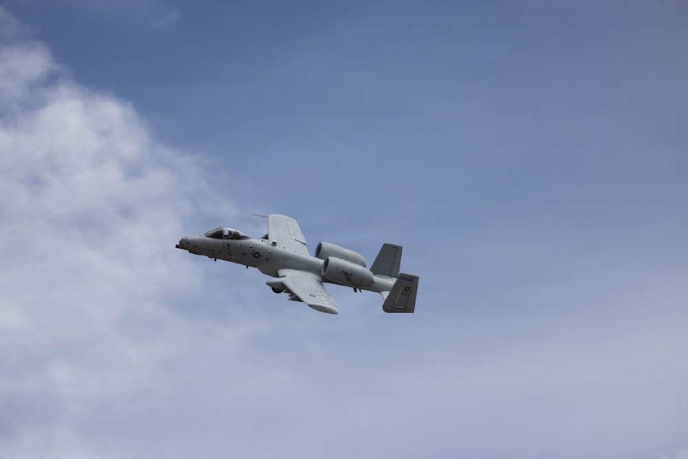 U.S. Marines coordinate close air support during Exercise Garnet Rattler