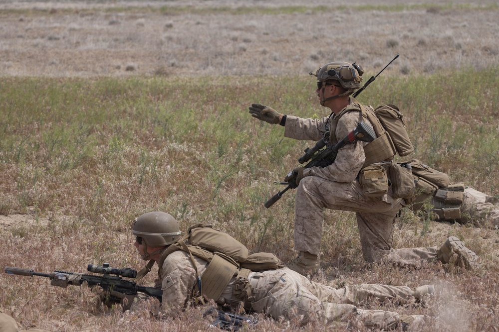 U.S. Marines coordinate close air support during Exercise Garnet Rattler