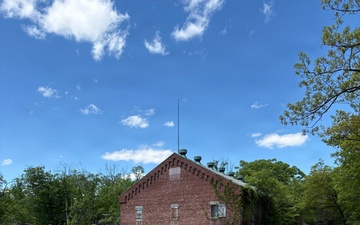 Abandoned 19th Century Military Brick Building at Former Fort Installation