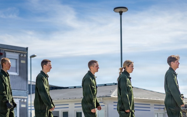 U.S. Marines conduct evacuation control center training in Sweden