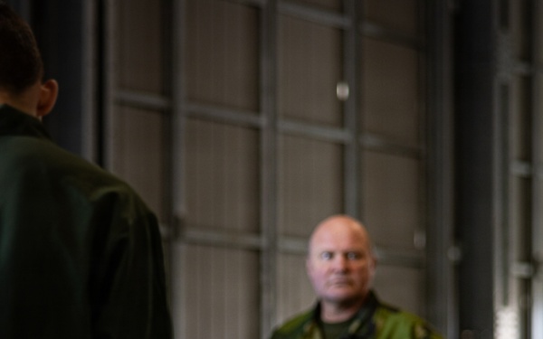 U.S. Marines conduct evacuation control center training in Sweden