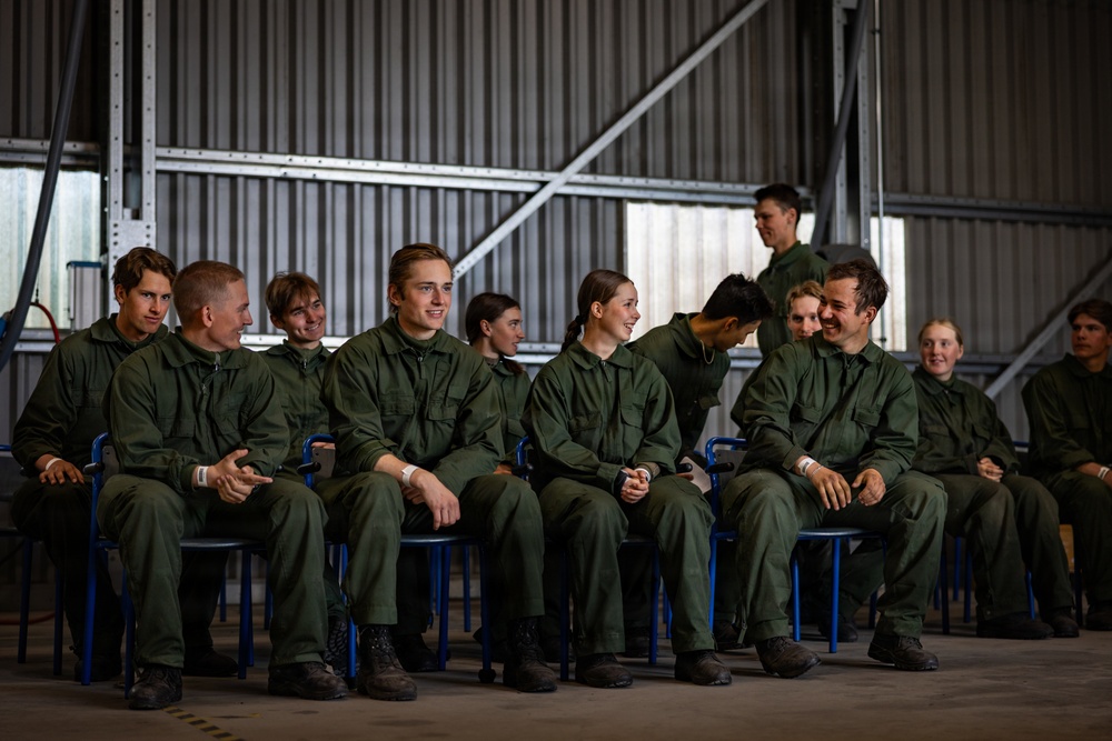 U.S. Marines conduct evacuation control center training in Sweden