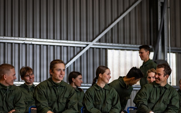 U.S. Marines conduct evacuation control center training in Sweden