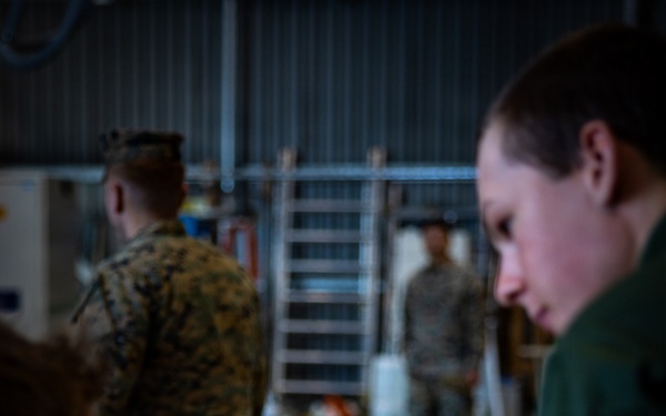 U.S. Marines conduct evacuation control center training in Sweden