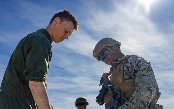 U.S. Marines conduct evacuation control center training in Sweden