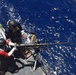 Coast Guard Cutter Thetis crew members conduct gunnery exercise at sea