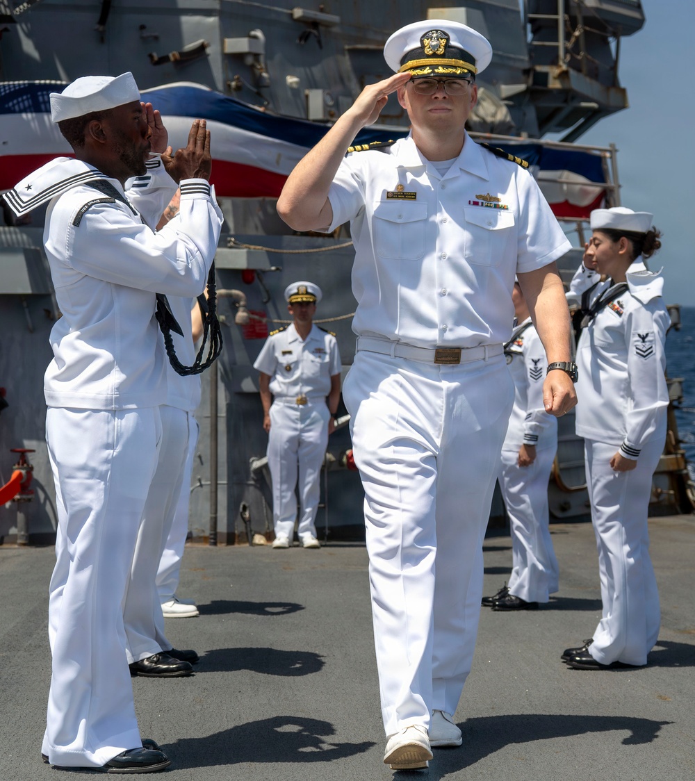 USS Milius holds a Change of Command Ceremony
