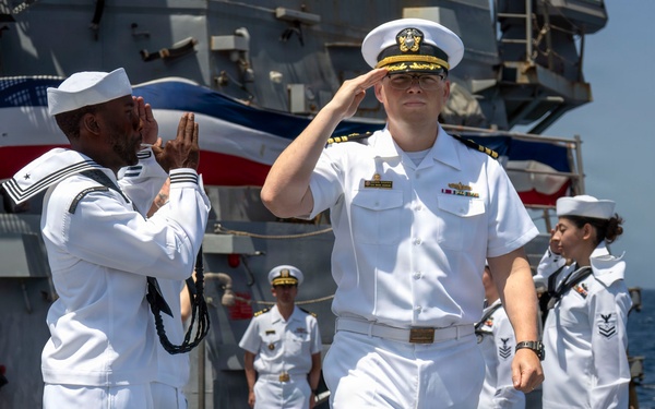 USS Milius holds a Change of Command Ceremony