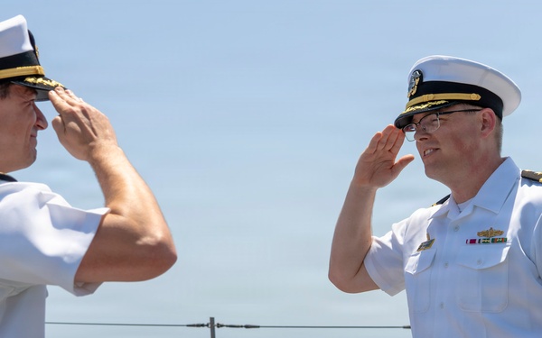 USS Milius holds a Change of Command Ceremony