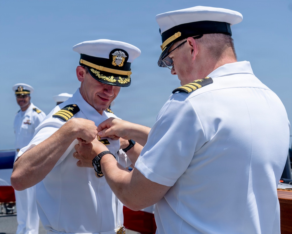 USS Milius holds a Change of Command Ceremony