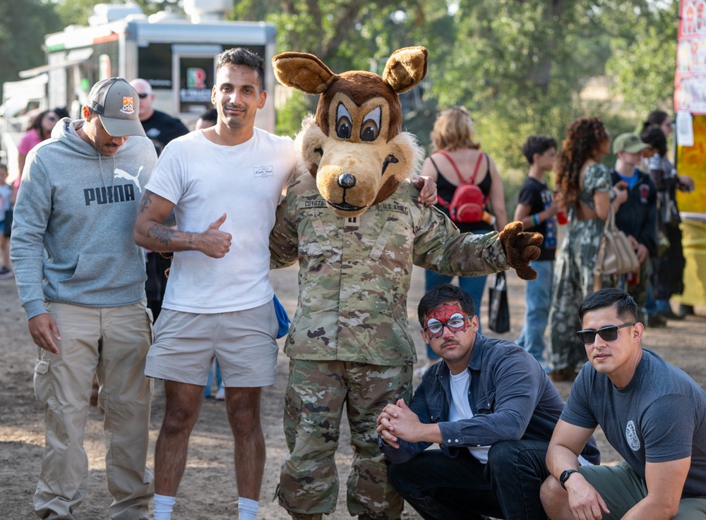 Captain Coyote at Fort Hunter Liggett's  85th Anniversary Open House