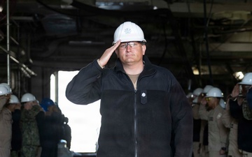 USS Bataan Rings Off Supply Officer