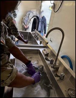 MTEAC Tests Modernized Scrub Sinks