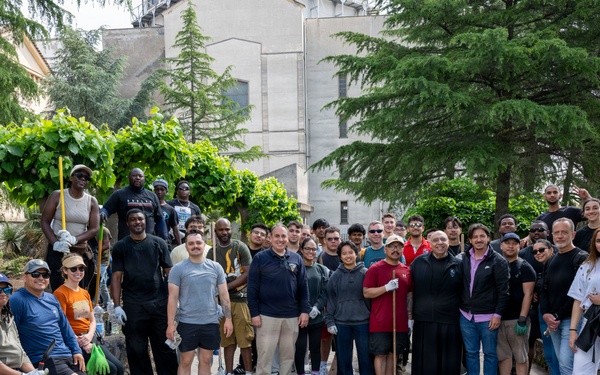 Shrine of Our Lady of Sorrow in Mascalucia COMREL Clean Up