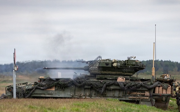 U.S. Soldiers from the 1st Squadron, 2d Cavalry Regiment conduct live-fire exercise