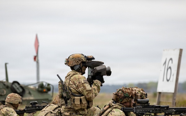 U.S. Soldiers from the 1st Squadron, 2d Cavalry Regiment conduct live-fire exercise