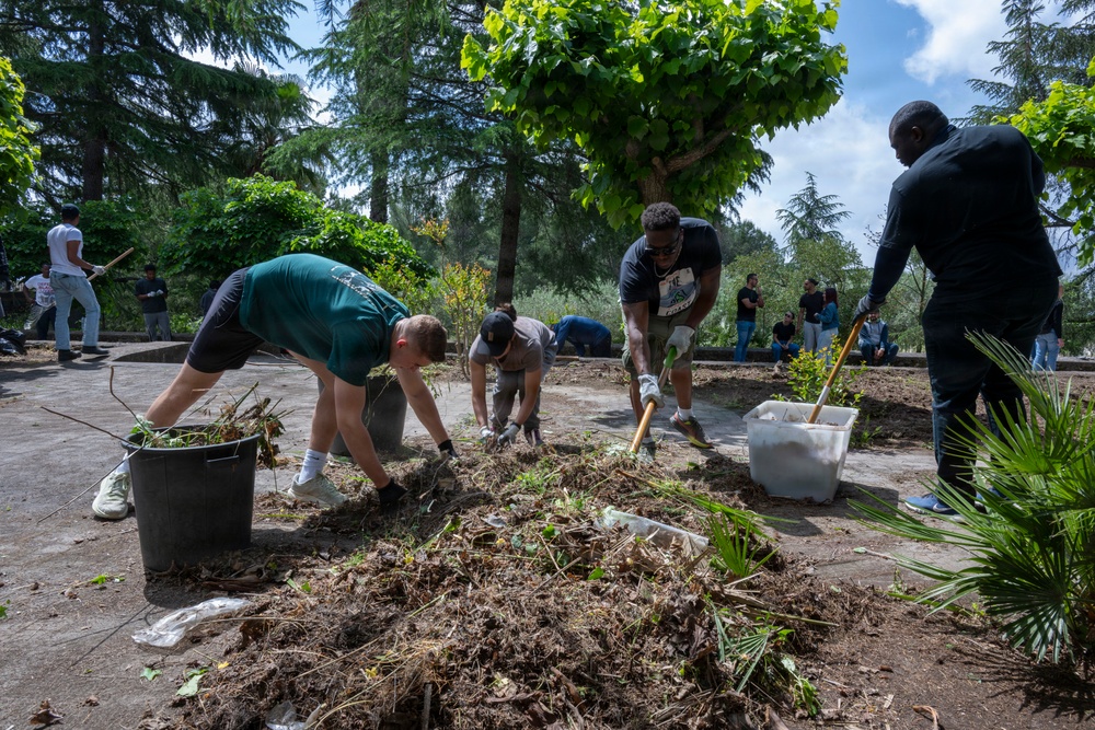 Shrine of Our Lady of Sorrow in Mascalucia COMREL Clean Up