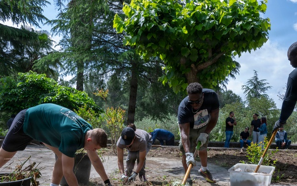 Shrine of Our Lady of Sorrow in Mascalucia COMREL Clean Up