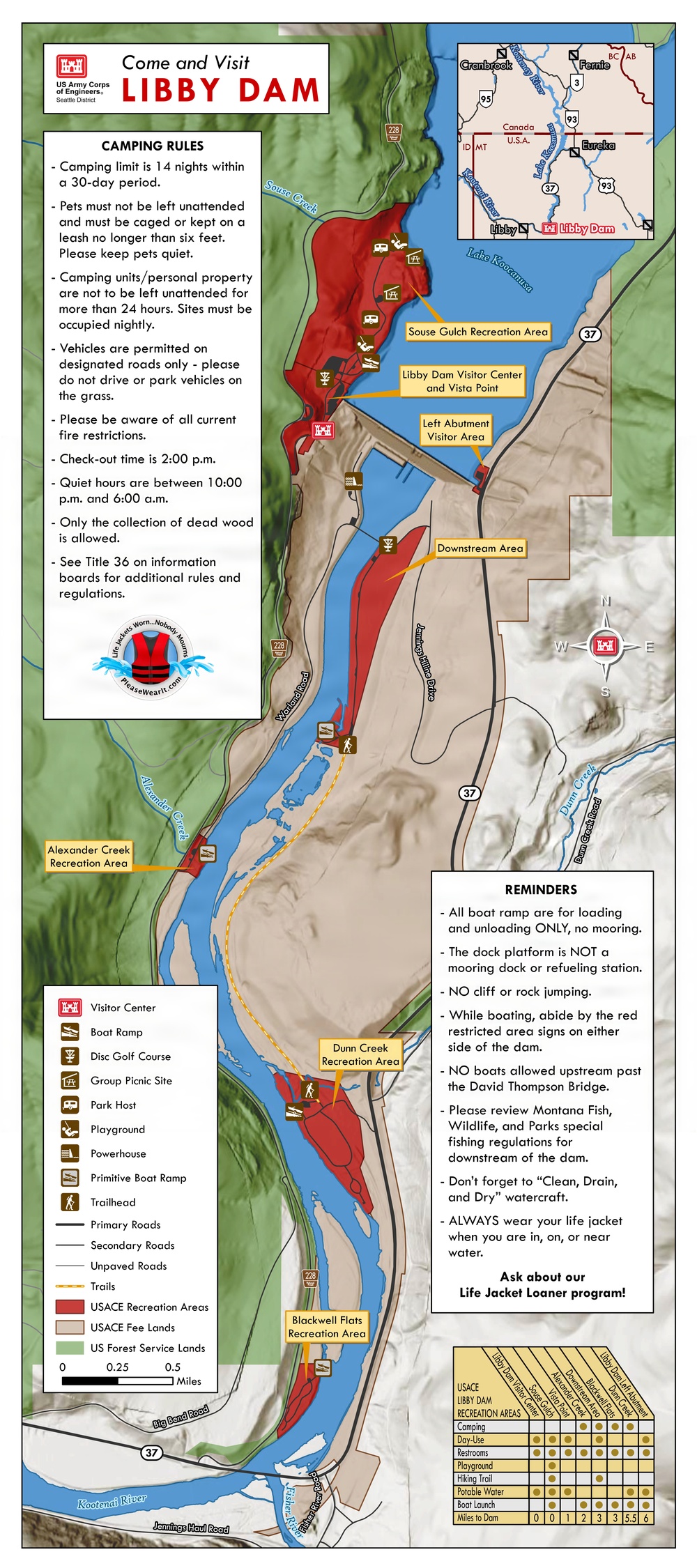 Libby Dam Transitions to Recreation.gov for Campground Reservations and Payments