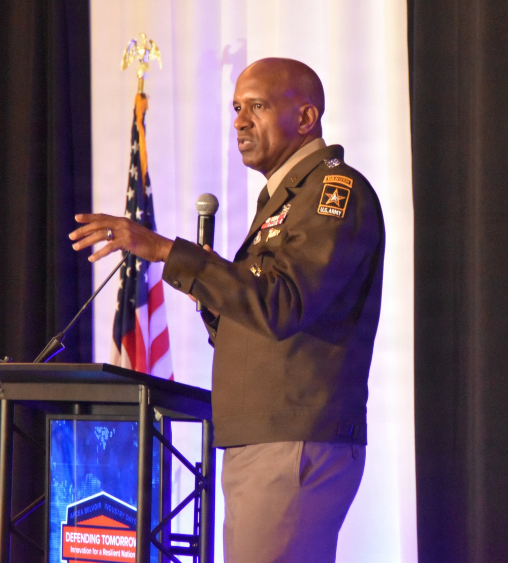 Army Deputy Chief of Staff, G-6, Lieutenant General Jeth Rey, speaks at AFCEA BELVOIR Industry Day 2026
