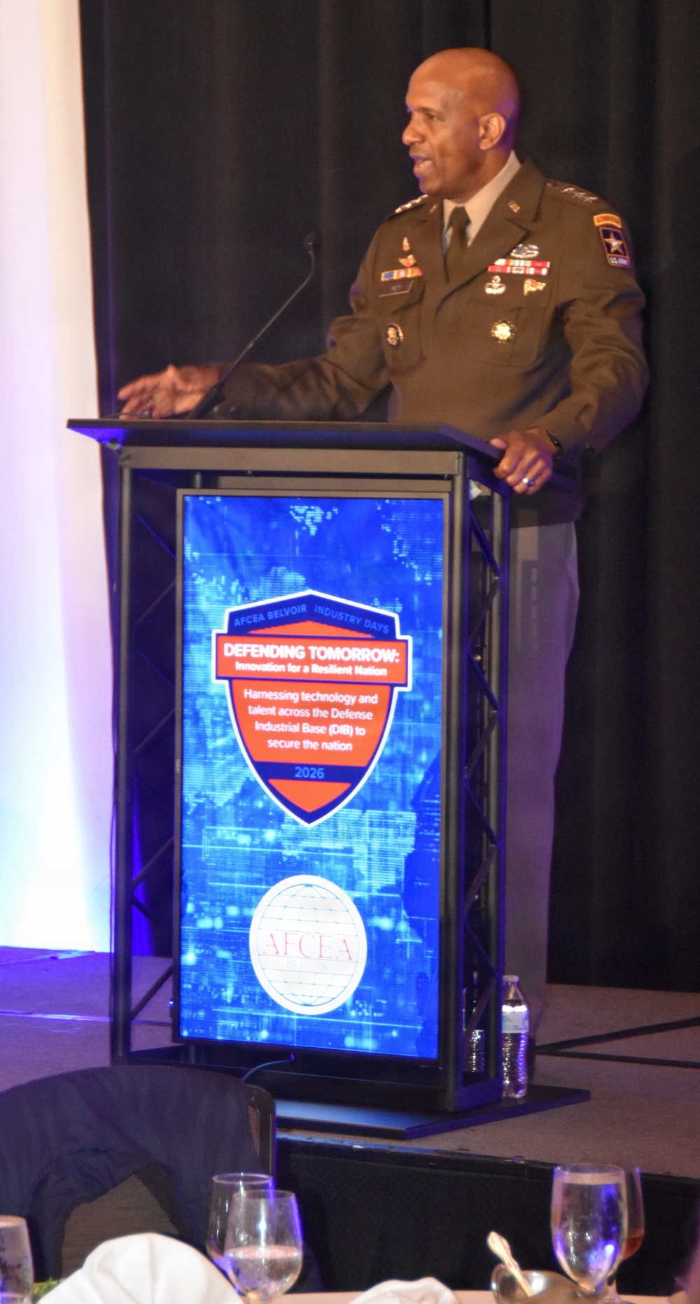 Army Deputy Chief of Staff, G-6, Lieutenant General Jeth Rey, speaks at AFCEA BELVOIR Industry Day 2026
