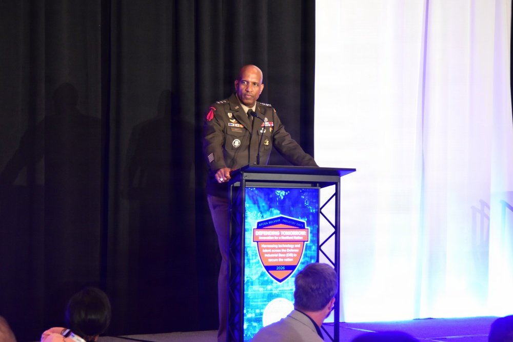 Army Deputy Chief of Staff, G-6, Lieutenant General Jeth Rey, speaks at AFCEA BELVOIR Industry Day 2026