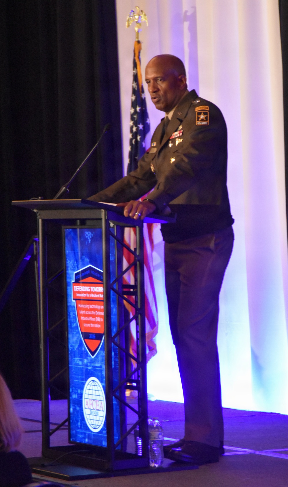 Army Deputy Chief of Staff, G-6, Lieutenant General Jeth Rey, speaks at AFCEA BELVOIR Industry Day 2026
