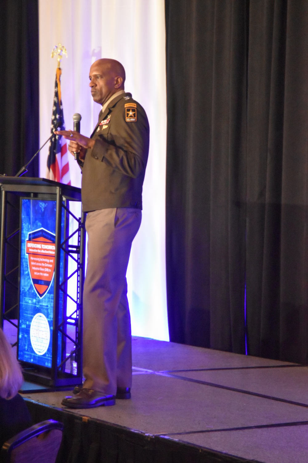 Army Deputy Chief of Staff, G-6, Lieutenant General Jeth Rey, speaks at AFCEA BELVOIR Industry Day 2026