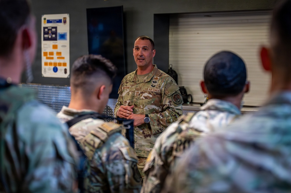 Eighth Air Force Command Chief visits Airmen at 2nd Security Forces Squadron