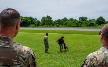 Eighth Air Force Command Chief visits Airmen at 2nd Security Forces Squadron