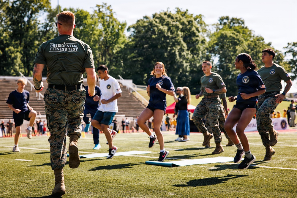 Quantico Hosts Presidential Fitness Test