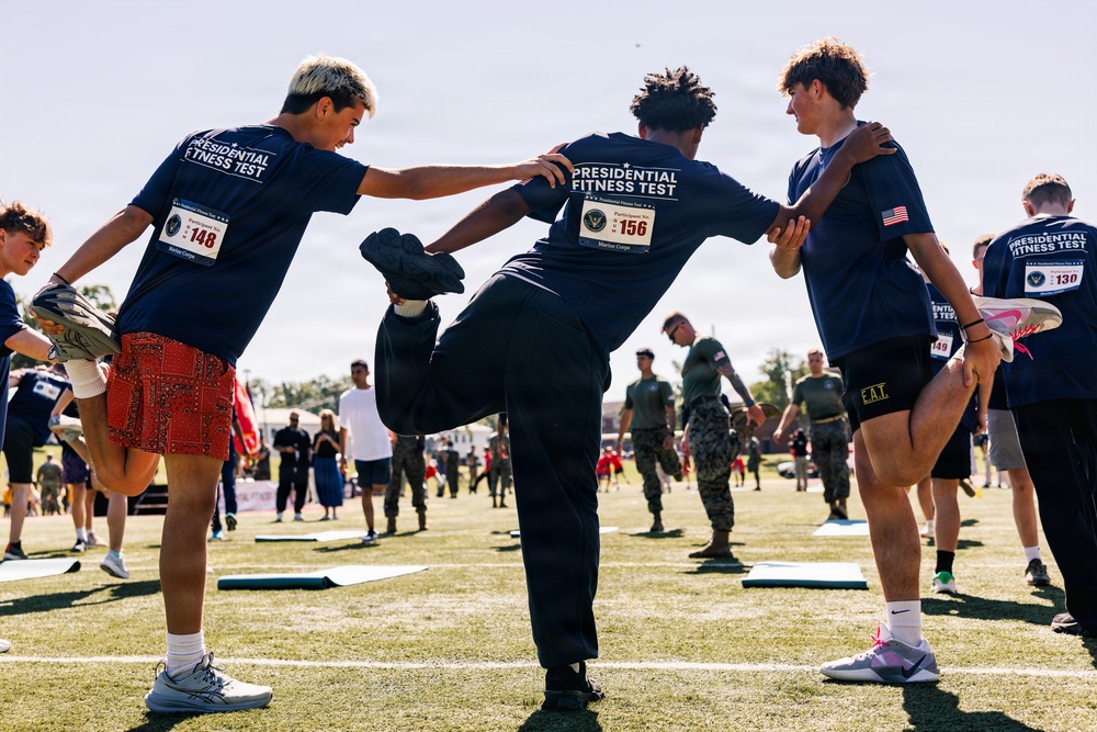 Quantico Hosts Presidential Fitness Test