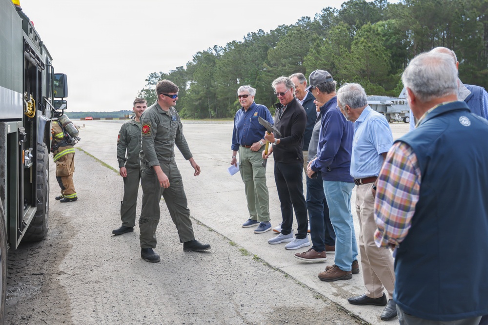 MCAS Beaufort Young Presidents Emeriti tour