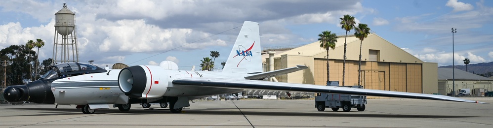 NASA WB-57 Supports Artemis II Mission at March Air Reserve Base