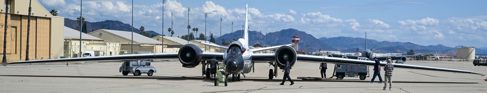 NASA WB-57 Supports Artemis II Mission at March Air Reserve Base