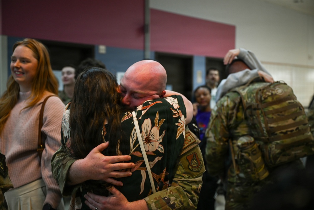 356th FS &amp; FGS Airmen return from Kadena AB