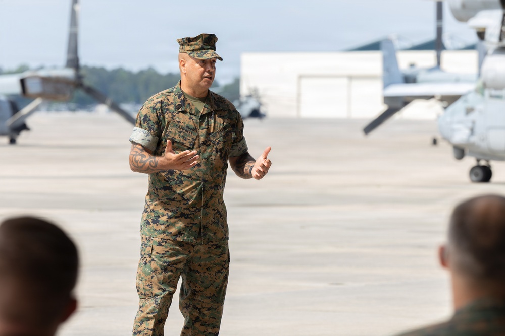 Sgt. Maj. Campbell  retirement ceremony