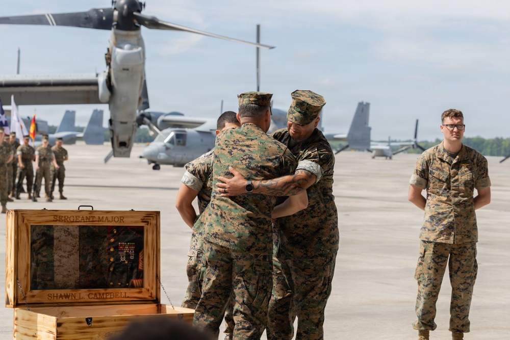 Sgt. Maj. Campbell  retirement ceremony