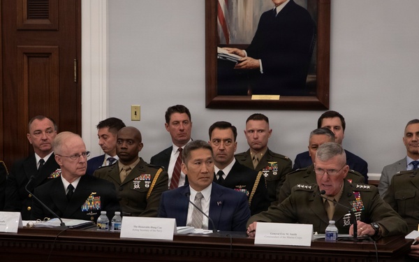 SECNAV, CNO, CMC Testify to HAC-D