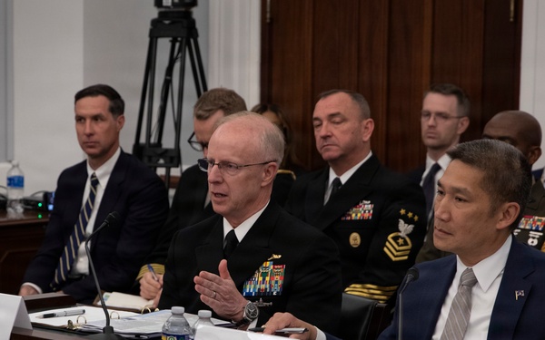SECNAV, CNO, CMC Testify to HAC-D