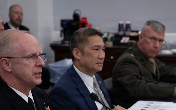 SECNAV, CNO, CMC Testify to HAC-D
