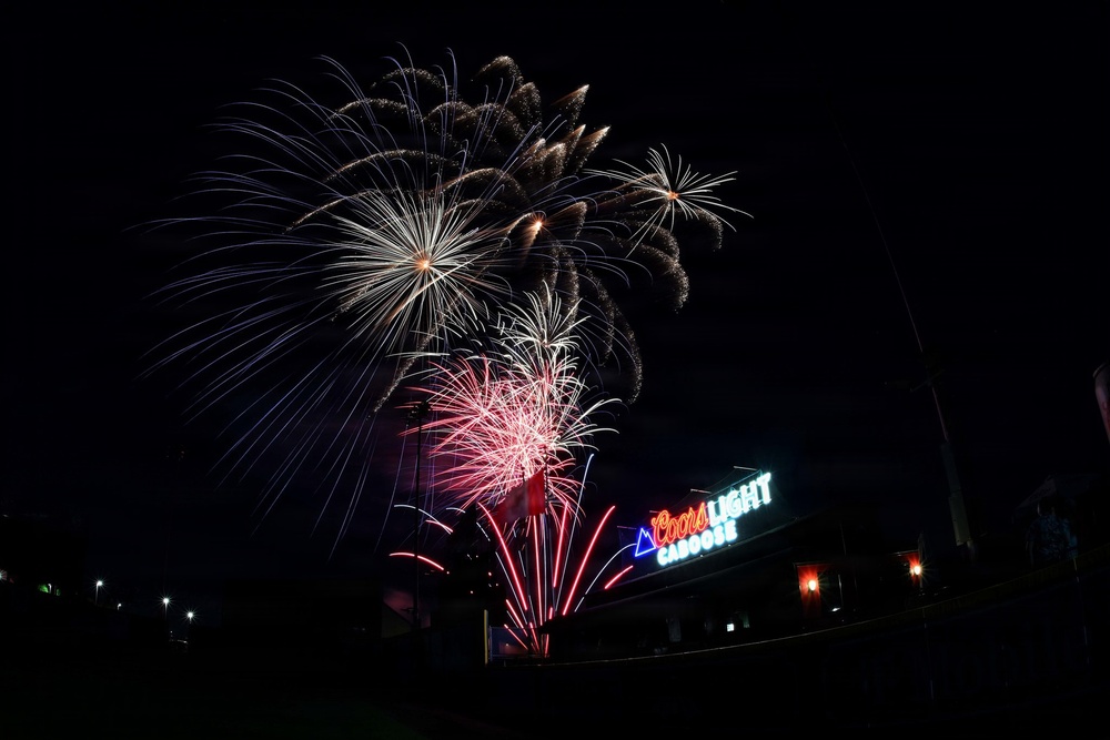 Military Appreciation Night at the Spokane Indians’ baseball game